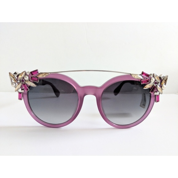 Jimmy Choo Accessories - Jimmy choo vivy embellished sunglasses